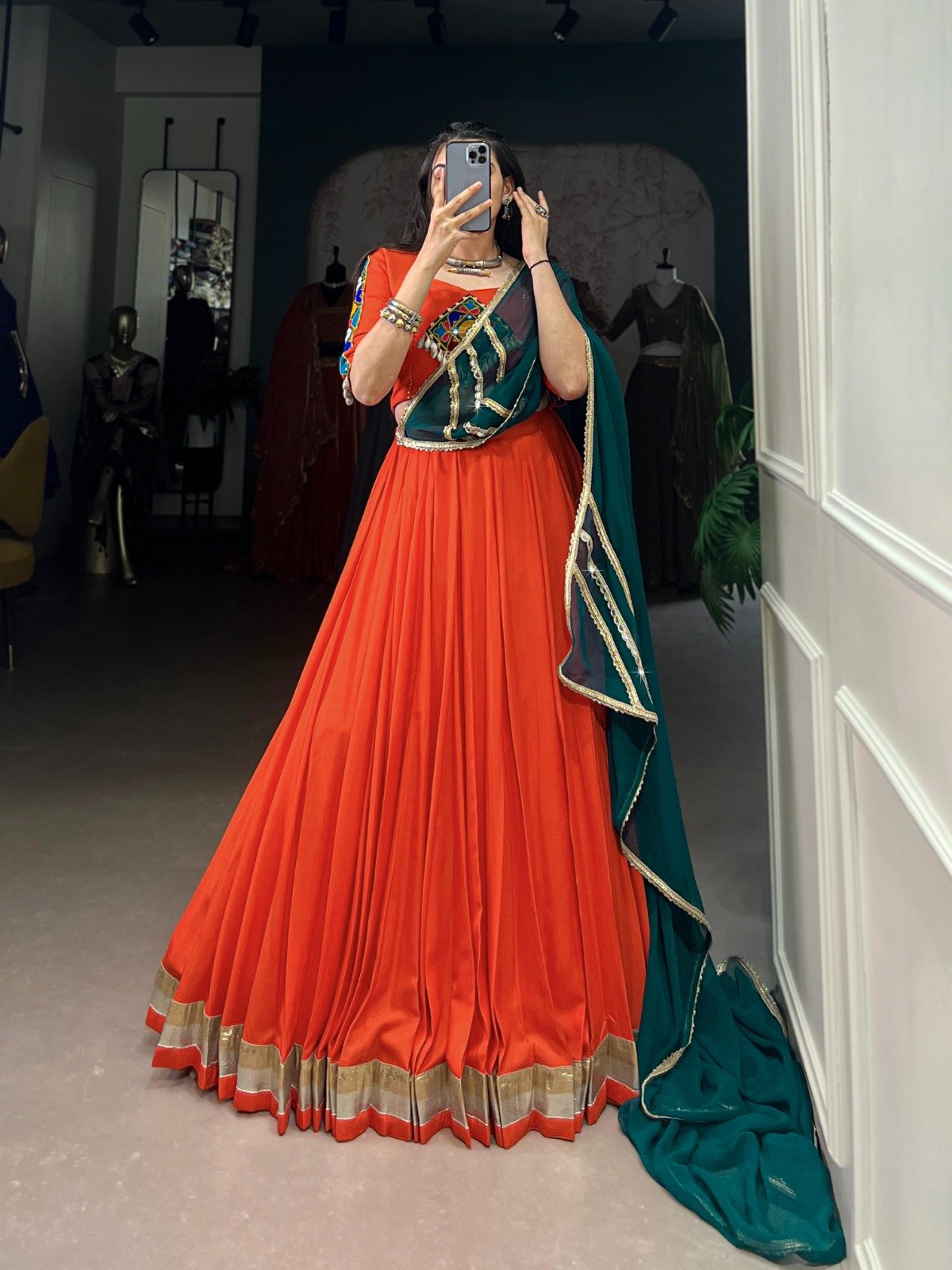Navratri Lehenga Choli Pure Rayon